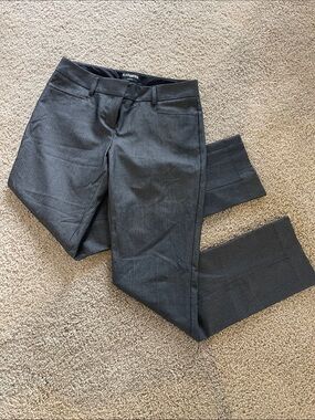 Express Columnist Charcoal Pinstripe Work Pants EUC